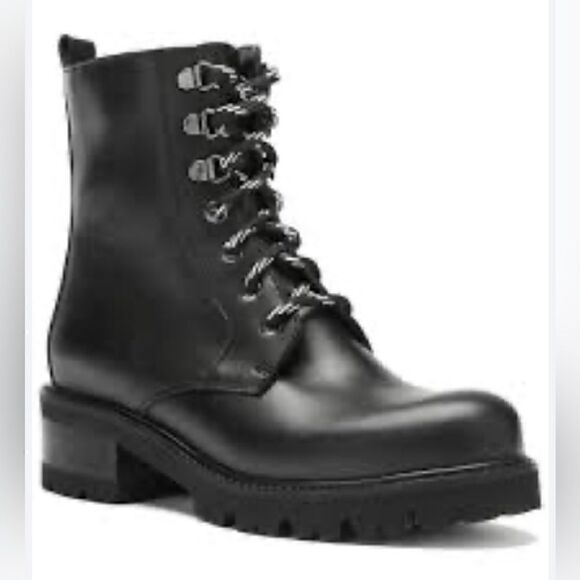 La Canadienne Clover Leather combat Moto Bootie. 7. New - Picture 3 of 17